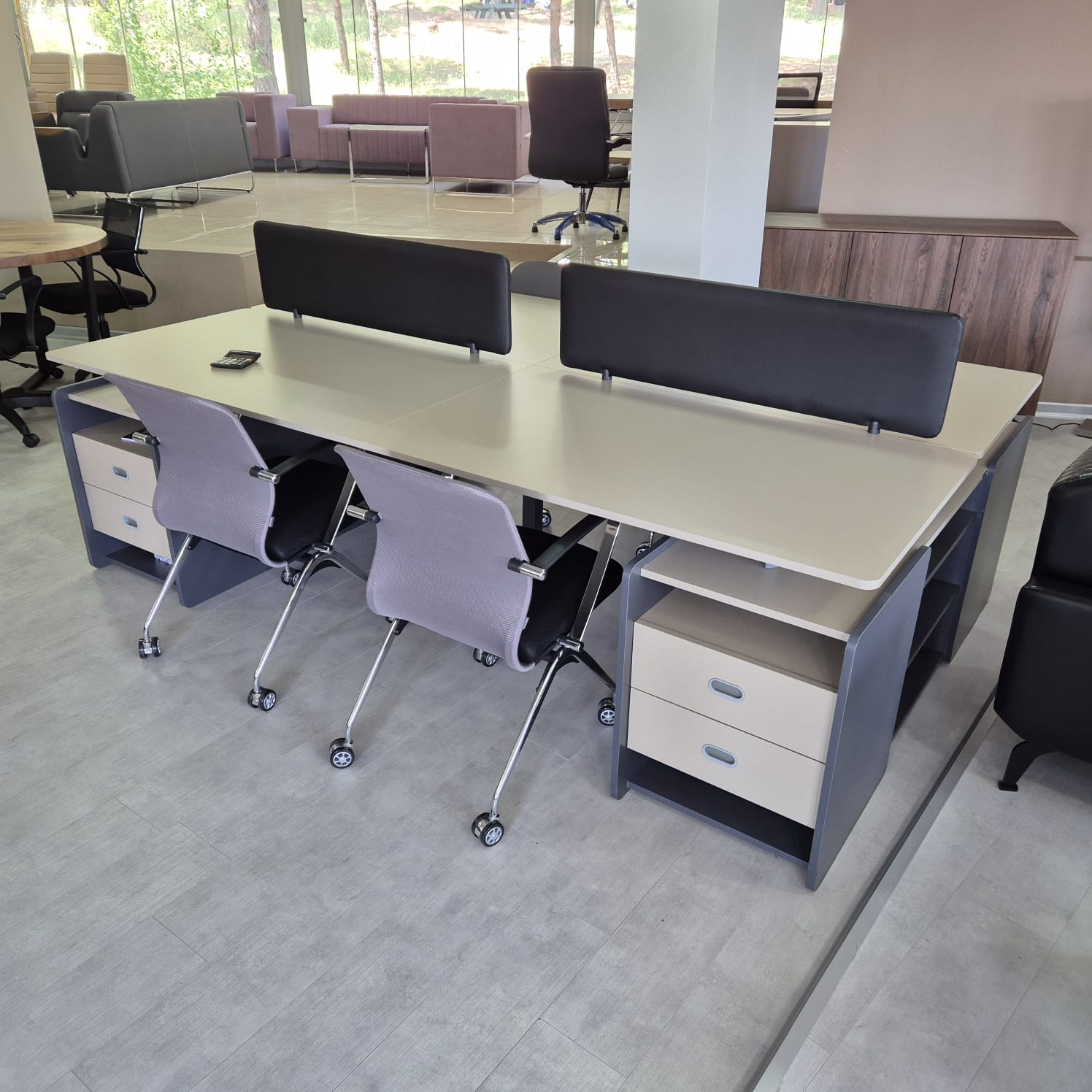Katar 4lü Çalışma Masası Workstation ISTANBUL