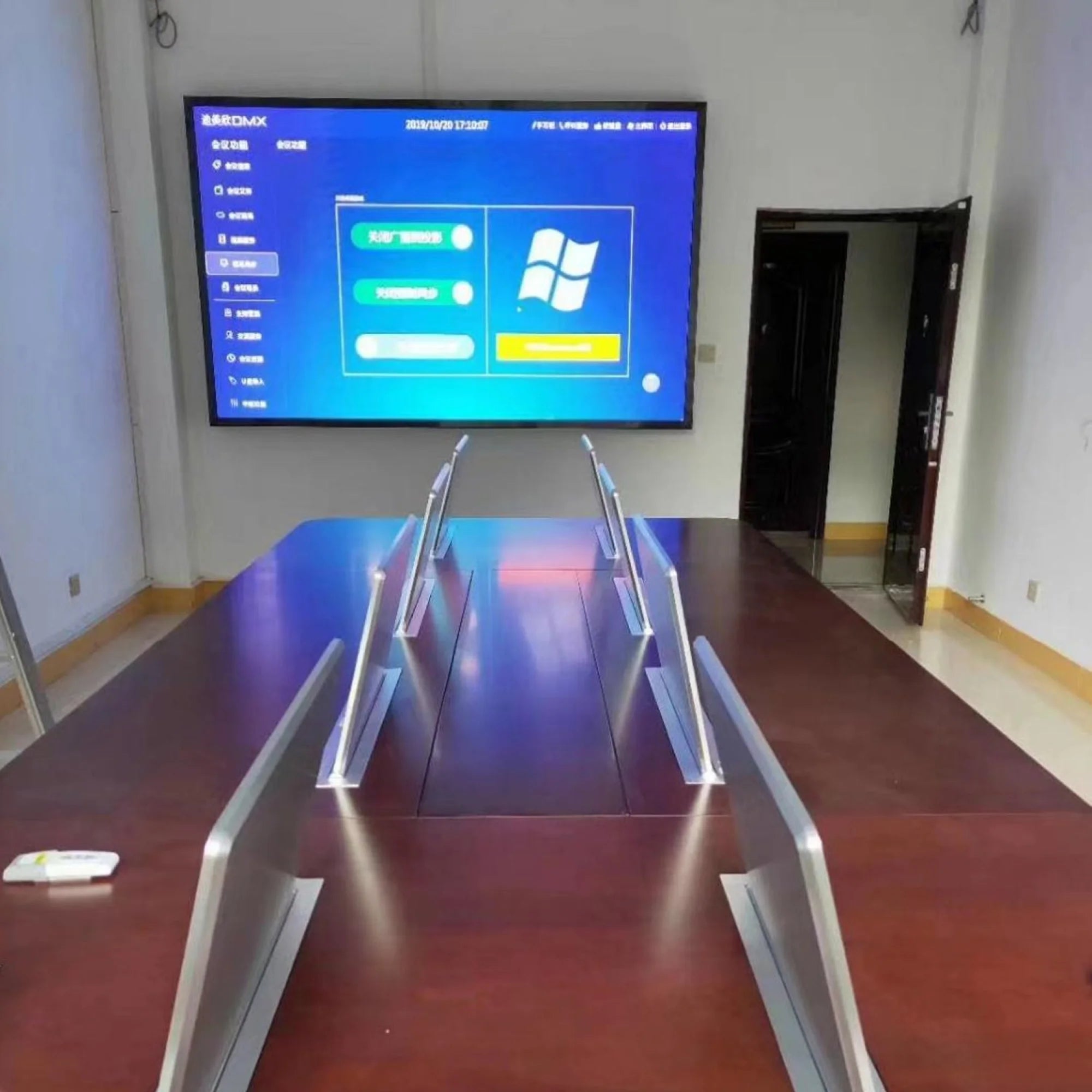 AML21.5 Dokunmatik Motorlu Monitör Kaldırmalı Toplantı Masası İstanbul Ofis Mobilya
