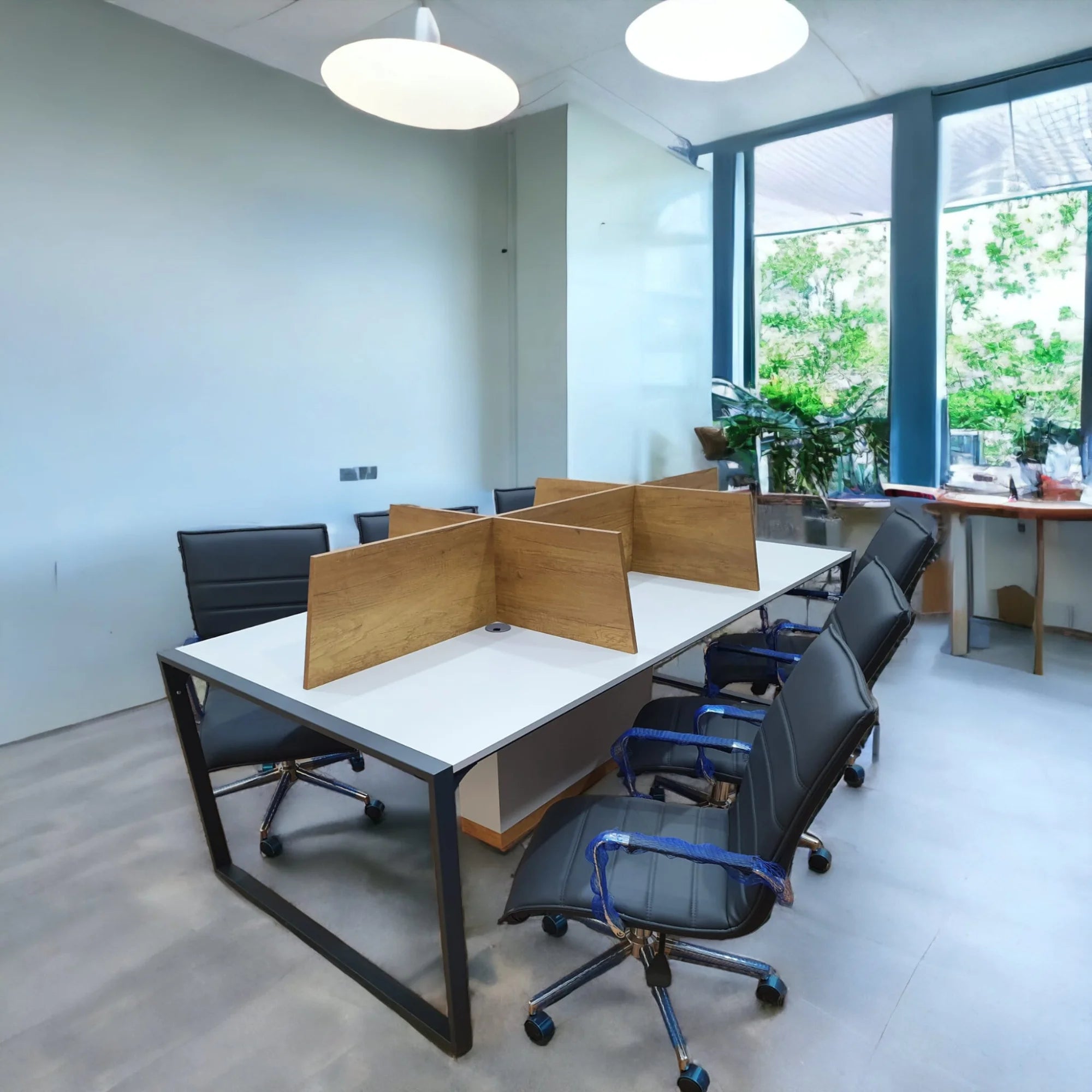 Apple 6lı Çoklu Çalışma Masası Workstation Petra - Gri ISTANBUL