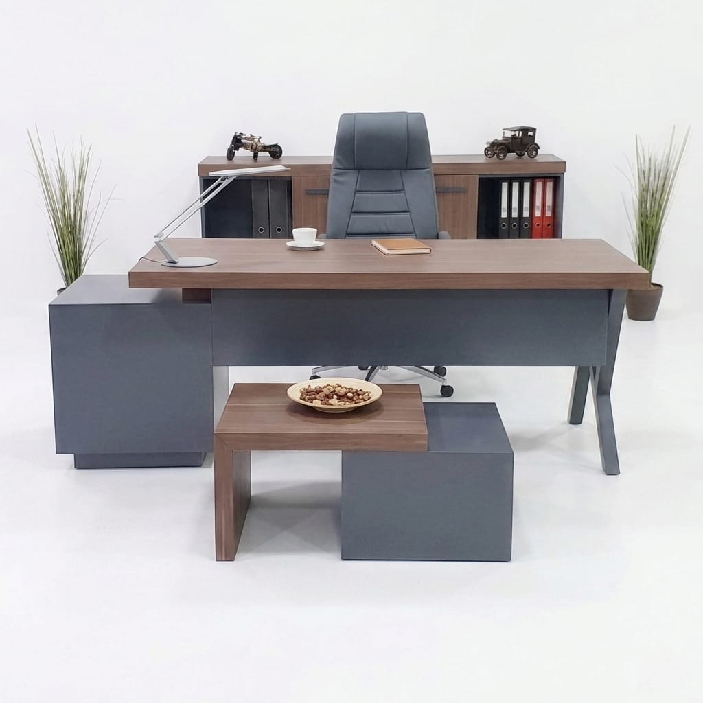 Istanbul Office Executive Set Captiva - V.Walnut Anthracite