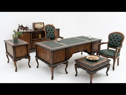 Классический деревянный офисный набор для руководителя