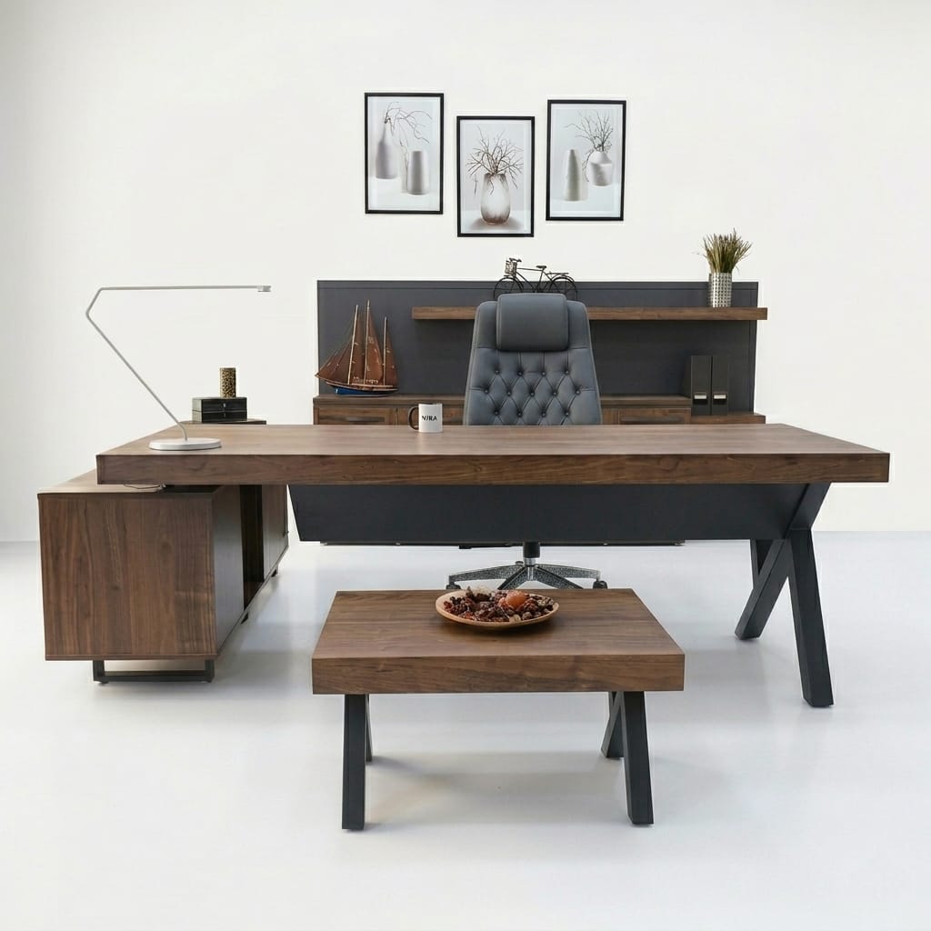 Istanbul Office Executive Desk Set S Class - Pablo Anthracite